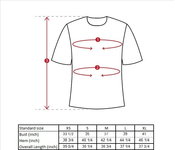 Xania Tunic Size Guide