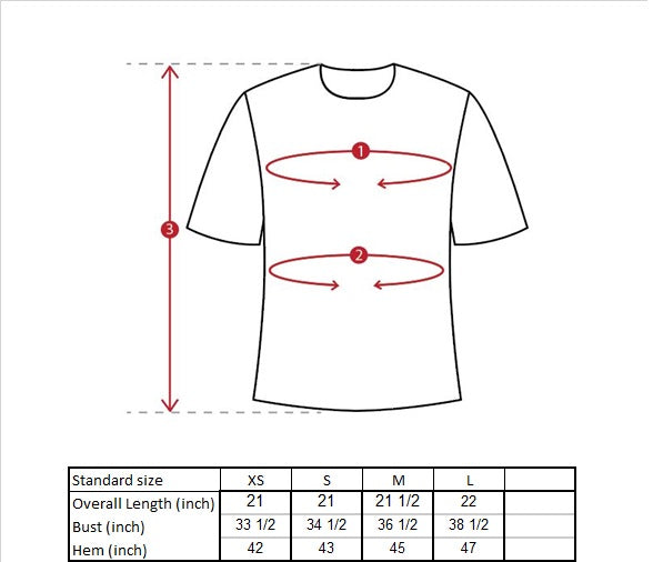 Meng Yao A-line Top Size Guide