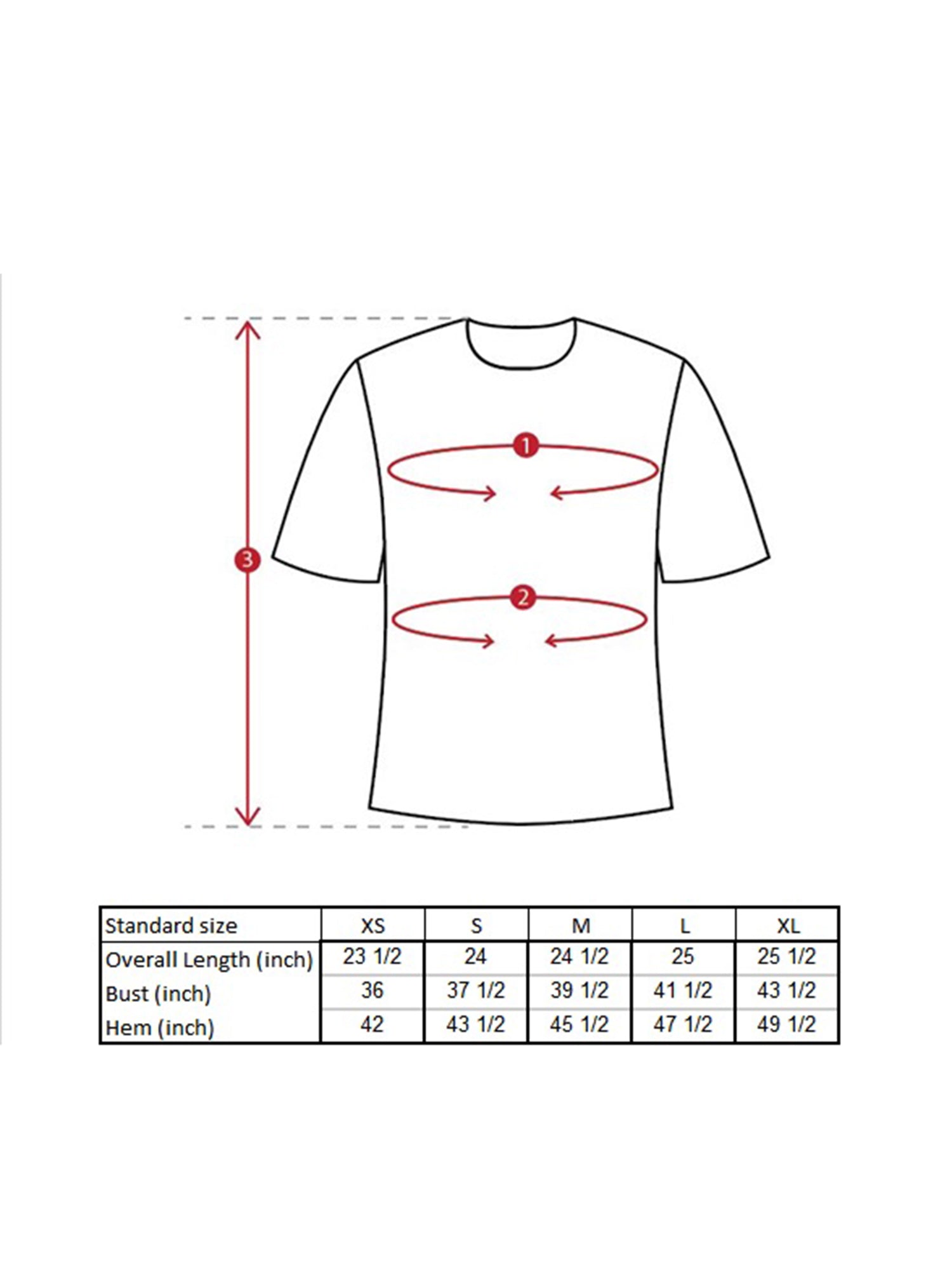 Thurman Shirt Size Guide