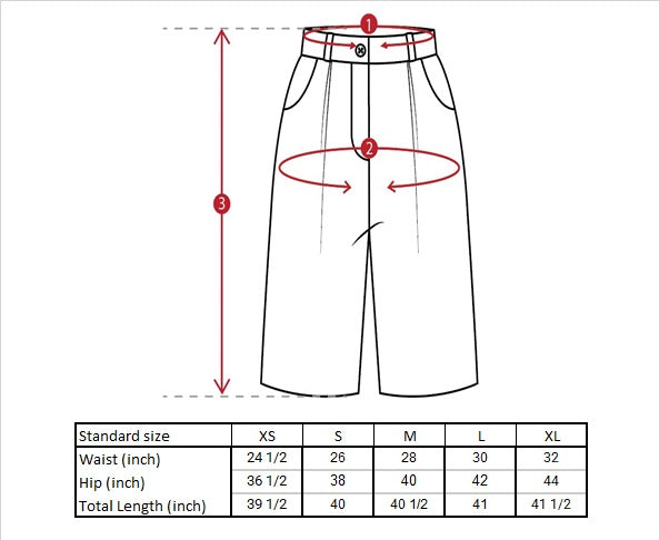 Laria Wide Leg Trousers Size Guide
