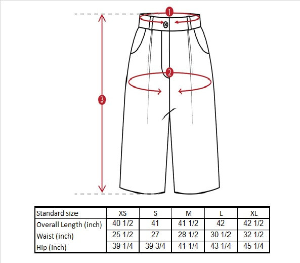 Alexa Ramie Trousers Size Guide