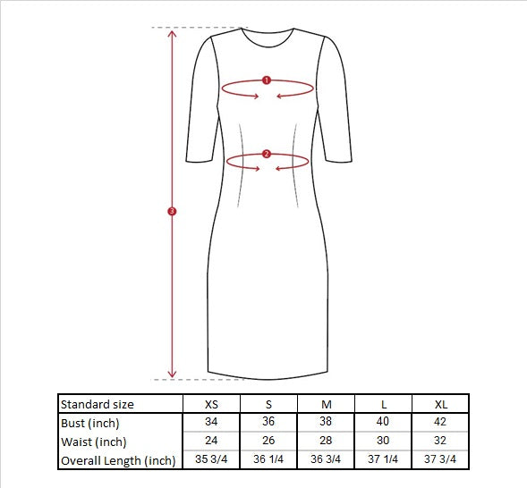 Franca Pleated Mini Dress Size Guide