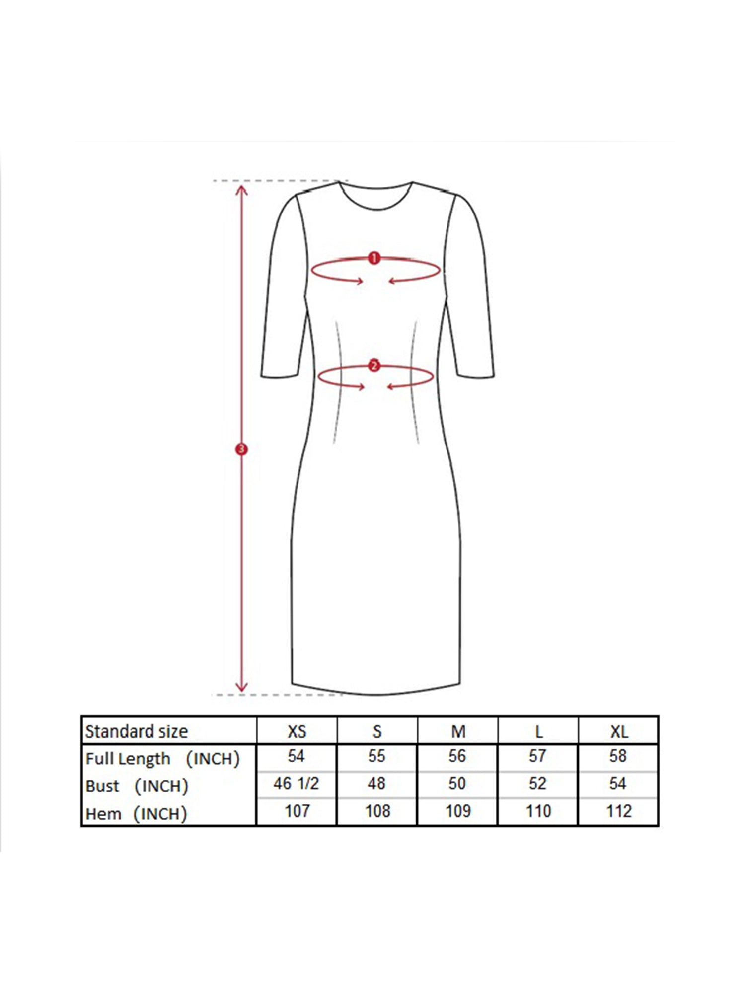 Fazira Maxi Dress Size Guide