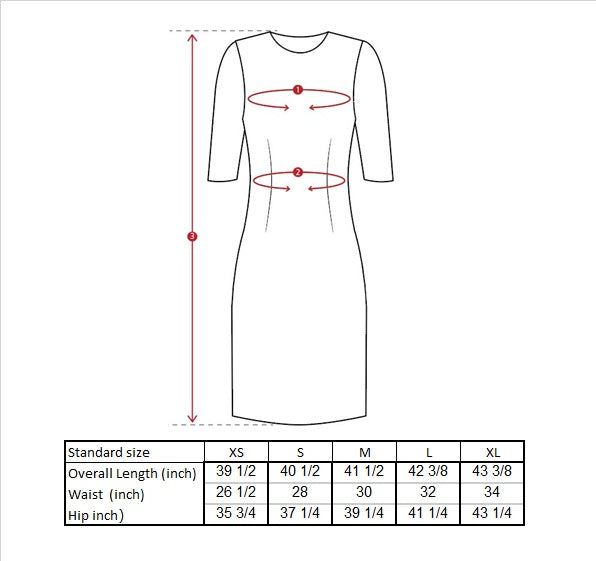 Agustin Draped Dress Size Guide