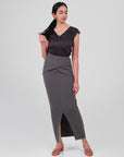 Terra Draped Maxi Skirt