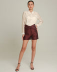 Marcelia Draped Twist Shorts