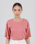 Lucy Viscose Pleated Sleeves Top