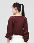 Micah Draped Sleeves Blouse