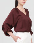 Micah Draped Sleeves Blouse