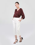 Micah Draped Sleeves Blouse