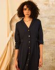 Elias Textured Shirt Dress